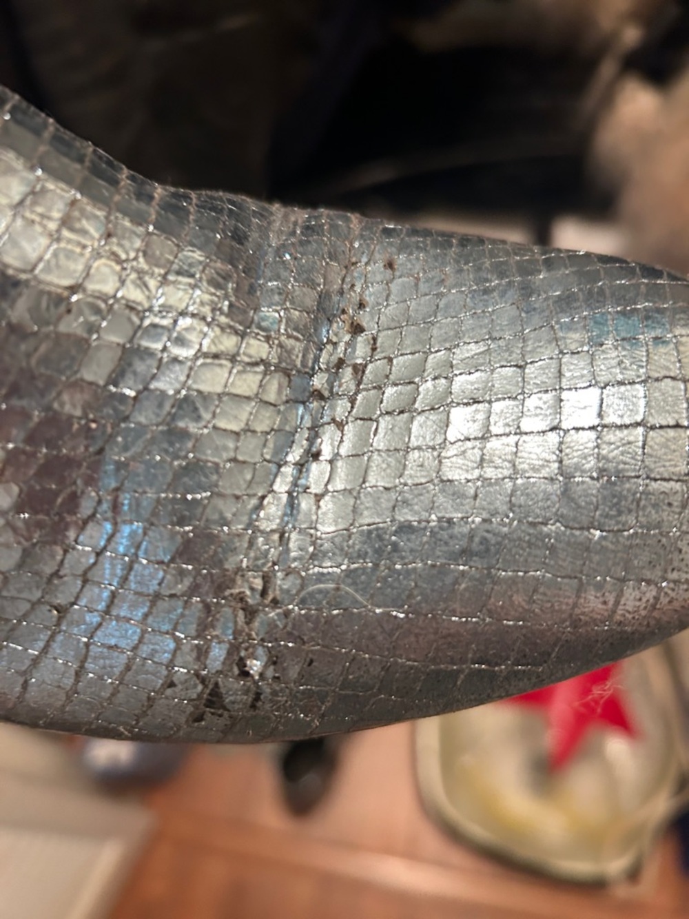 Paris Texas Silver Heeled Boots - Picture 6 of 8